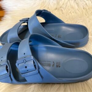 Birkenstock Arizona Essentials EVA sandals in a blue Sz 40